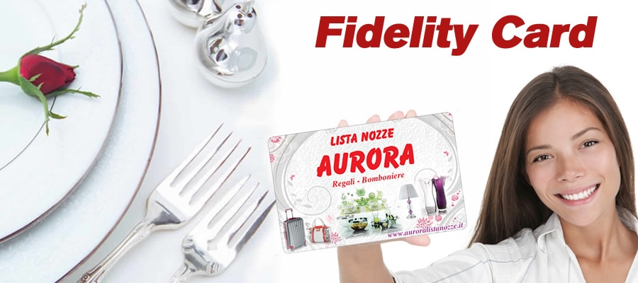 Arriva la nuova Fidelity Card di Aurora Lista Nozze 